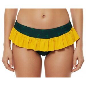 Her Universe Marvel LOKI Helmet Ruffle Women Junior Swim Bikini Bottom (S) NEW